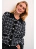 Creme Vest "Cardigan/Cream" zwart