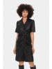 SAINT TROPEZ Leren jurk "Saint Tropez" zwart