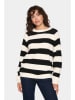 SAINT TROPEZ Trui "Saint Tropez" zwart/wit