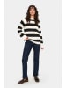 SAINT TROPEZ Trui "Saint Tropez" zwart/wit