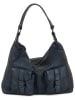 Just B Different Leder-Schultertasche "Albareto" in Dunkelblau - (B)35 x (H)30 x (T)10 cm