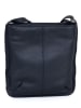 Just B Different Leder-Umhängetasche "Castiadas" in Dunkelblau - (B)18 x (H)20 x (T)5 cm