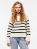 Pieces Longsleeve in Creme/ Schwarz