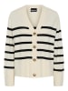 Pieces Cardigan in Creme/ Schwarz