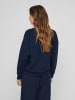 Vila Sweatshirt "Atelier" in Dunkelblau