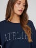 Vila Sweatshirt "Atelier" in Dunkelblau