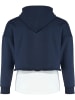 Blue Effect Hoodie met top donkerblauw/wit
