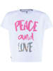 Blue Effect Shirt in Weiß/ Pink