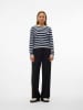 Vero Moda Pullover in Anthrazit/ Creme