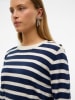 Vero Moda Pullover in Anthrazit/ Creme