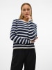 Vero Moda Pullover in Anthrazit/ Creme