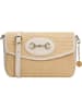 Wojas Leder-Umhängetasche in Beige - (B)24 x (H)15 x (T)8 cm