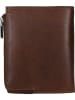Wojas Leder-Geldbörse in Braun - (B)12 x (H)9,5 x (T)1 cm