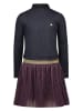 Like Flo Jurk donkerblauw/pruimkleurig