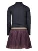 Like Flo Jurk donkerblauw/pruimkleurig