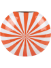 Present Time Vaas "Candy Swirl" oranje/wit - (H)35 cm