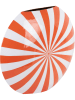 Present Time Vaas "Candy Swirl" oranje/wit - (H)35 cm