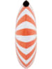 Present Time Vaas "Candy Swirl" oranje/wit - (H)35 cm