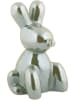 Present Time Dekoobjekt "Balloon Bunny" in Grün - (H)15 cm