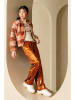 Like Flo Fleecejacke in Beige/ Orange