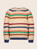 Like Flo Pullover in Beige/ Bunt