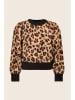 Like Flo Pullover in Hellbraun/ Schwarz