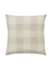 OYOY living design Kissenhülle "Chess" in Beige - (L)48 x (B)48 cm