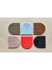 OYOY living design Untersetzer "Rainbow" in Hellblau - (H)1,2 x (L)15 x (B)15 cm