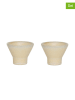 OYOY living design 2-delige eierdoppenset "Yuka" beige - (H)4 x Ø5 cm