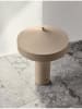 OYOY living design Lampa stołowa "Hatto" w kolorze beżowym - wys. 30 x Ø 41 cm