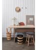 OYOY living design Lampa stołowa "Kasa" w kolorze srebrnym - wys. 50 x Ø 35 cm