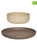 OYOY mini 2-delige eetleerset "Pullo" lichtbruin/beige - vanaf 12 maanden