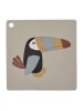 OYOY mini Tischset "Toucan" in Beige - (L)38 cm - (B)38 cm