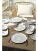 Hermia 14tlg. Frühstücks-Set in Taupe in Grau/ Hellbraun