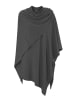 Zwillingsherz Poncho antraciet