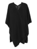 Zwillingsherz Poncho zwart