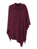 Zwillingsherz Poncho in Bordeaux