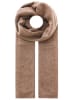 Zwillingsherz Kaschmir-Schal in Hellbraun - (L)180 x (B)28 cm
