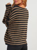 Milan Kiss Pullover in Hellbraun/ Schwarz