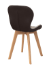IDOMYA Factory 2-delige set: eetkamerstoelen "Gladys" taupe - (B)46 x (H)79 x (D)50 cm