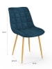 IDOMYA Factory 4-delige set: stoelen antraciet/blauw/grijs/geel - (B)46 x (H)82 x (D)62,5 cm