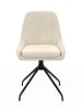 IDOMYA Factory 2-delige set: eetkamerstoelen "Olivia" crème - (B)47,5 x (H)79 x (D)54 cm