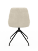 IDOMYA Factory 2-delige set: eetkamerstoelen "Olivia" crème - (B)47,5 x (H)79 x (D)54 cm