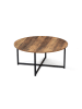 IDOMYA Factory Couchtisch "Eliza" in Braun - (H)40 x Ø 80