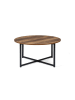 IDOMYA Factory Couchtisch "Eliza" in Braun - (H)40 x Ø 80