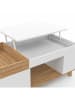 IDOMYA Essentials Salontafel "Stella" lichtbruin/wit - (B)110 x (H)45 x (D)55 cm
