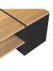 IDOMYA Essentials Salontafel "Zoé" lichtbruin/zwart - (B)110 x (H)36 x (D)60 cm