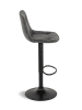 IDOMYA Factory 2-delige set: barkrukken "Brooklyn" antraciet - (B)44 x (H)87,5 x (D)47 cm