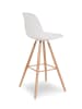 IDOMYA Factory 2-delige set: barkrukken "Oslo" wit - (B)38,5 x (H)39 x (D)38,5 cm
