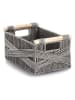 Zeller Opbergmand grijs - (B)33 x (H)18 x (D)22 cm